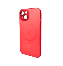 Чохол для смартфона AG Glass Matt Frame Color MagSafe Logo for Apple iPhone 14 Cola Red (AGMattFrameMGiP14Red)