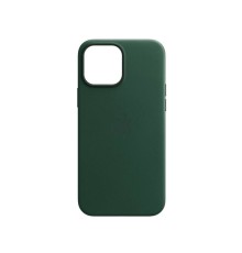 Чохол для смартфона Leather AAA Full Magsafe IC for iPhone 15 Pro Max Fir Green (Leat15PMFirGreen)