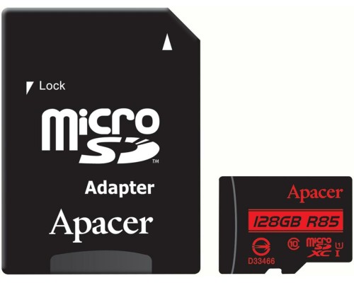 microSDXC (UHS-1) Apacer 128Gb class 10 R85MB/s (adapter SD) (AP128GMCSX10U5-R) microSDXC (UHS-1) Apacer 128Gb class 10 R85MB/s (adapter SD) (AP128GMCSX10U5-R)