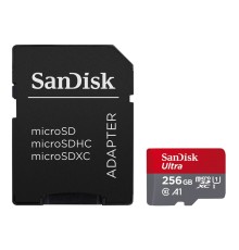 Карта пам'яті microSDXC (UHS-1) SanDisk Ultra 256Gb class 10 A1 (150MB/s) (adapter SD) (SDSQUAC-256G-GN6MA)