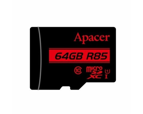 microSDXC (UHS-1) Apacer 64Gb class 10 R85MB/s (AP64GMCSX10U5-RA) microSDXC (UHS-1) Apacer 64Gb class 10 R85MB/s (AP64GMCSX10U5-RA)