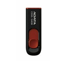 Flash A-DATA USB 2.0 C008 64Gb Black/Red (AC008-64G-RKD) 
