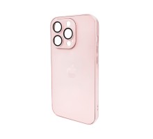 Чохол для смартфона AG Glass Matt Frame Color Logo for Apple iPhone 14 Pro Chanel Pink (AGMattFrameiP14PPink) 