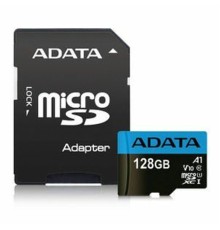 Карта пам'яті microSDXC (UHS-1) A-DATA Premier 128Gb Class 10 А1 (R-100Mb/s)  (adapter SD) (AUSDX128GUICL10A1-RA1)
