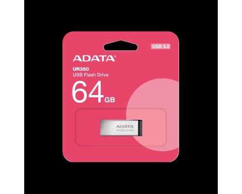 Flash A-DATA USB 3.2 UR 350 64Gb Silver/Black (UR350-64G-RSR/BK) Flash A-DATA USB 3.2 UR 350 64Gb Silver/Black (UR350-64G-RSR/BK)