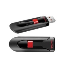 Flash SanDisk USB 2.0 Cruzer Glide 64Gb Black/Red (SDCZ60-064G-B35)