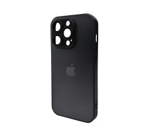 Чохол для смартфона AG Glass Matt Frame Color Logo for Apple iPhone 15 Pro Graphite Black (AGMattFrameiP15PBlack) 