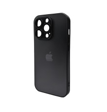 Чохол для смартфона AG Glass Matt Frame Color Logo for Apple iPhone 15 Pro Graphite Black (AGMattFrameiP15PBlack)