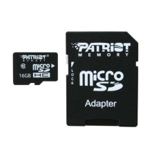 Карта пам'яті microSDHC (UHS-1) Patriot LX Series 16Gb class 10 (adapter SD) (PSF16GMCSDHC10)