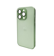 Чохол для смартфона AG Glass Matt Frame Color Logo for Apple iPhone 15 Pro Light Green (AGMattFrameiP15PLGreen)
