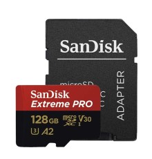 Карта пам'яті microSDXC (UHS-1 U3) SanDisk Extreme Pro A2 128Gb class 10 V30 (R200MB/s,W90MB/s) (adapter) (SDSQXCD-128G-GN6MA)