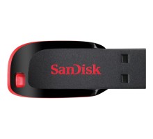 Flash SanDisk USB 2.0 Cruzer Blade 64Gb Black/Red (SDCZ50-064G-B35) 