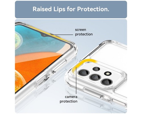 Чохол для смартфона Cosmic Clear Color 2 mm for Samsung Galaxy A23 4G Transparent (ClearColorA23Tr) Чохол для смартфона Cosmic Clear Color 2 mm for Samsung Galaxy A23 4G Transparent (ClearColorA23Tr)