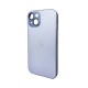 Чохол для смартфона AG Glass Matt Frame Color Logo for Apple iPhone 15 Sierra Blue (AGMattFrameiP15LBlue)