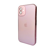Чохол для смартфона AG Glass Sapphire Frame MagSafe Logo for Apple iPhone 12 Pink (AGSappiFRP12Pink) 