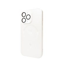 Чохол для смартфона AG Glass Matt Frame Color MagSafe Logo for Apple iPhone 13 Pro Pearly White (AGMattFrameMGiP13PWhite)