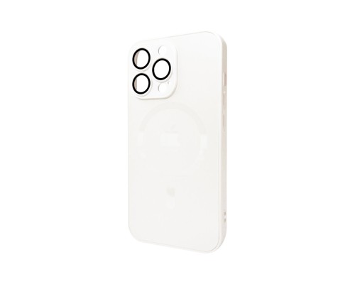 Чохол для смартфона AG Glass Matt Frame Color MagSafe Logo for Apple iPhone 13 Pro Pearly White (AGMattFrameMGiP13PWhite) Чохол для смартфона AG Glass Matt Frame Color MagSafe Logo for Apple iPhone 13 Pro Pearly White (AGMattFrameMGiP13PWhite)