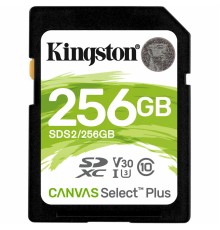 Карта пам'яті SDXC (UHS-1 U1) Kingston Canvas Select Plus 256Gb class 10 V10 (R-100MB/s) (SDS2/256GB)