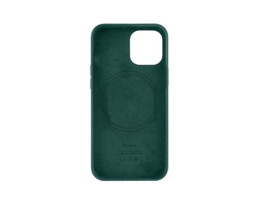 Чохол для смартфона Leather AAA Full Magsafe IC for iPhone 15 Pro Max Pine Green (Leat15PMPineGreen) 