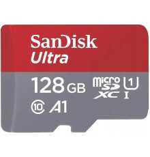 microSDXC (UHS-1) SanDisk Ultra 128Gb class 10 A1 (140Mb/s) (adapter SD) Imaging Packaging (SDSQUAB-128G-GN6IA)