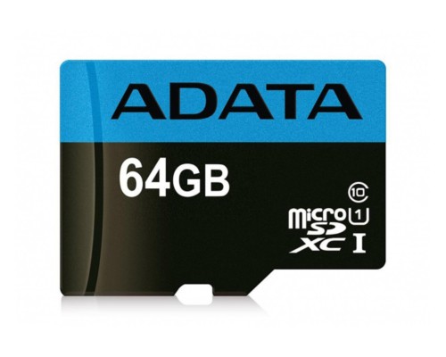 microSDXC (UHS-1) A-DATA Premier 64Gb Class 10 A1 (R-100Mb/s) (adapter SD) (AUSDX64GUICL10A1-RA1) microSDXC (UHS-1) A-DATA Premier 64Gb Class 10 A1 (R-100Mb/s) (adapter SD) (AUSDX64GUICL10A1-RA1)
