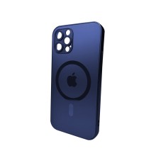 Чохол для смартфона AG Glass Matt Frame Color MagSafe Logo for Apple iPhone 12 Pro Navy Blue (AGMattFrameMGiP12PDBlue)