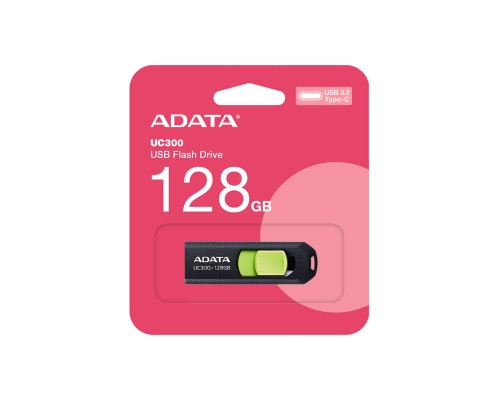 Flash Adata USB 3.2 Gen1 UC300 Type-C 128Gb Black/Green (ACHO-UC300-128G-RBK/GN) Flash Adata USB 3.2 Gen1 UC300 Type-C 128Gb Black/Green (ACHO-UC300-128G-RBK/GN)