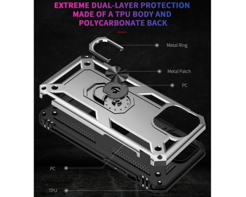Чохол для смартфона Cosmic Robot Ring for Apple iPhone 13 Pro Silver (Roboti13PSilver) Чохол для смартфона Cosmic Robot Ring for Apple iPhone 13 Pro Silver (Roboti13PSilver)