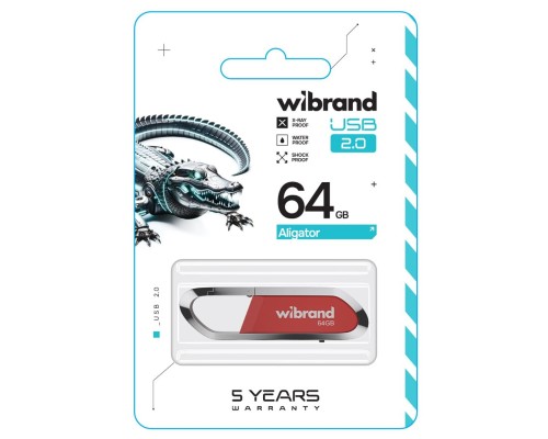 Flash Wibrand USB 2.0 Aligator 64Gb Dark Red (WI2.0/AL64U7DR) Flash Wibrand USB 2.0 Aligator 64Gb Dark Red (WI2.0/AL64U7DR)