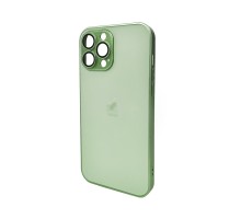 Чохол для смартфона AG Glass Matt Frame Color Logo for Apple iPhone 13 Pro Max Light Green (AGMattFrameiP13PMLGreen) 
