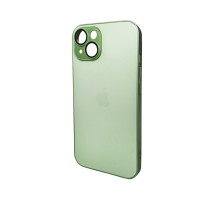 Чохол для смартфона AG Glass Matt Frame Color Logo for Apple iPhone 15 Light Green (AGMattFrameiP15LGreen) 