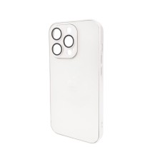 Чохол для смартфона AG Glass Matt Frame Color Logo for Apple iPhone 15 Pro Pearly White (AGMattFrameiP15PWhite)