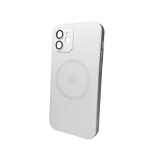 Чохол для смартфона AG Glass Matt Frame Color MagSafe Logo for Apple iPhone 11 Pearly White (AGMattFrameMGiP11White)