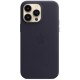 Чохол для смартфона Leather AAA Full Magsafe IC for iPhone 15 Pro Max Violet (Leat15PMViolet) 