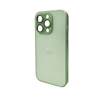 Чохол для смартфона AG Glass Matt Frame Color Logo for Apple iPhone 14 Pro Light Green (AGMattFrameiP14PLGreen) 