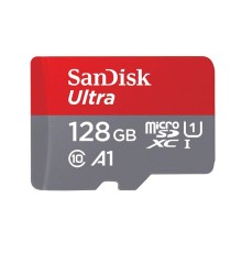 Карта пам'яті microSDXC (UHS-1) SanDisk Ultra 128Gb class 10 A1 (100Mb/s) (SDSQUNR-128G-GN6MN)