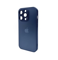 Чохол для смартфона AG Glass Matt Frame Color Logo for Apple iPhone 14 Pro Navy Blue (AGMattFrameiP14PBlue)
