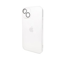 Чохол для смартфона AG Glass Matt Frame Color Logo for Apple iPhone 14 Pearly White (AGMattFrameiP14White) 
