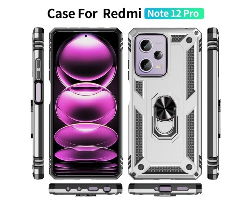 Чохол для смартфона Cosmic Robot Ring for Xiaomi Redmi Note 12 Pro 5G Silver (RobotXRN12P5GSilver) Чохол для смартфона Cosmic Robot Ring for Xiaomi Redmi Note 12 Pro 5G Silver (RobotXRN12P5GSilver)