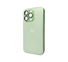 Чохол для смартфона AG Glass Matt Frame Color Logo for Apple iPhone 12 Pro Light Green (AGMattFrameiP12PLGreen) 