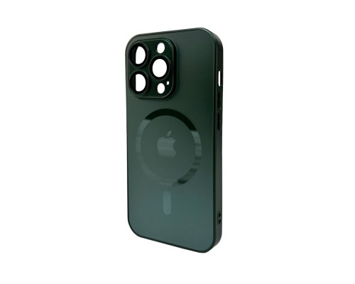 Чохол для смартфона AG Glass Matt Frame Color MagSafe Logo for Apple iPhone 14 Pro Cangling Green (AGMattFrameMGiP14PGreen) Чохол для смартфона AG Glass Matt Frame Color MagSafe Logo for Apple iPhone 14 Pro Cangling Green (AGMattFrameMGiP14PGreen)