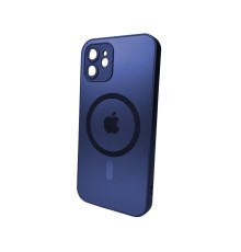 Чохол для смартфона AG Glass Matt Frame Color MagSafe Logo for Apple iPhone 11 Navy Blue (AGMattFrameMGiP11DBlue)