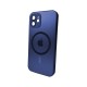 Чохол для смартфона AG Glass Matt Frame Color MagSafe Logo for Apple iPhone 11 Navy Blue (AGMattFrameMGiP11DBlue)