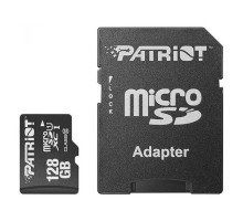 microSDXC (UHS-1) Patriot LX Series 128Gb class 10 (adapter SD) (PSF128GMCSDXC10) 