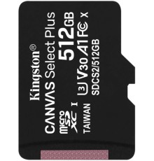 Карта пам'яті microSDXC (UHS-1) Kingston Canvas Select Plus 512Gb class 10 А1 (R-100MB/s) (SDCS2/512GBSP)