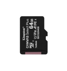 Карта пам'яті microSDXC (UHS-1) Kingston Canvas Select Plus 64Gb class 10 А1 (R-100MB/s) (SDCS2/64GBSP)