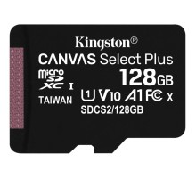 microSDXC (UHS-1) Kingston Canvas Select Plus 128Gb class 10 А1 (R-100MB/s) (adapter SD) (SDCS2/128GB) 