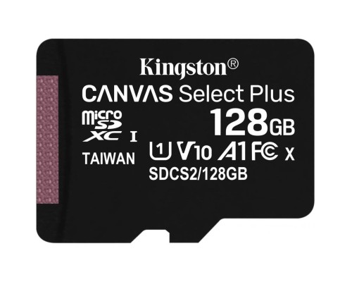 microSDXC (UHS-1) Kingston Canvas Select Plus 128Gb class 10 А1 (R-100MB/s) (adapter SD) (SDCS2/128GB) microSDXC (UHS-1) Kingston Canvas Select Plus 128Gb class 10 А1 (R-100MB/s) (adapter SD) (SDCS2/128GB)
