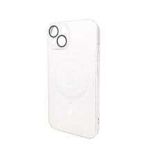 Чохол для смартфона AG Glass Matt Frame Color MagSafe Logo for Apple iPhone 14 Pearly White (AGMattFrameMGiP14White)