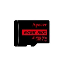 Карта пам'яті microSDXC (UHS-1) Apacer 64Gb class 10 V10 A1 R100MB/s (AP64GMCSX10UB-RA)